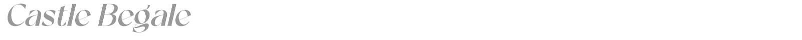 Castle Begale font preview